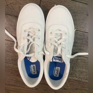 Girls -Keds -size 4. White shoes.